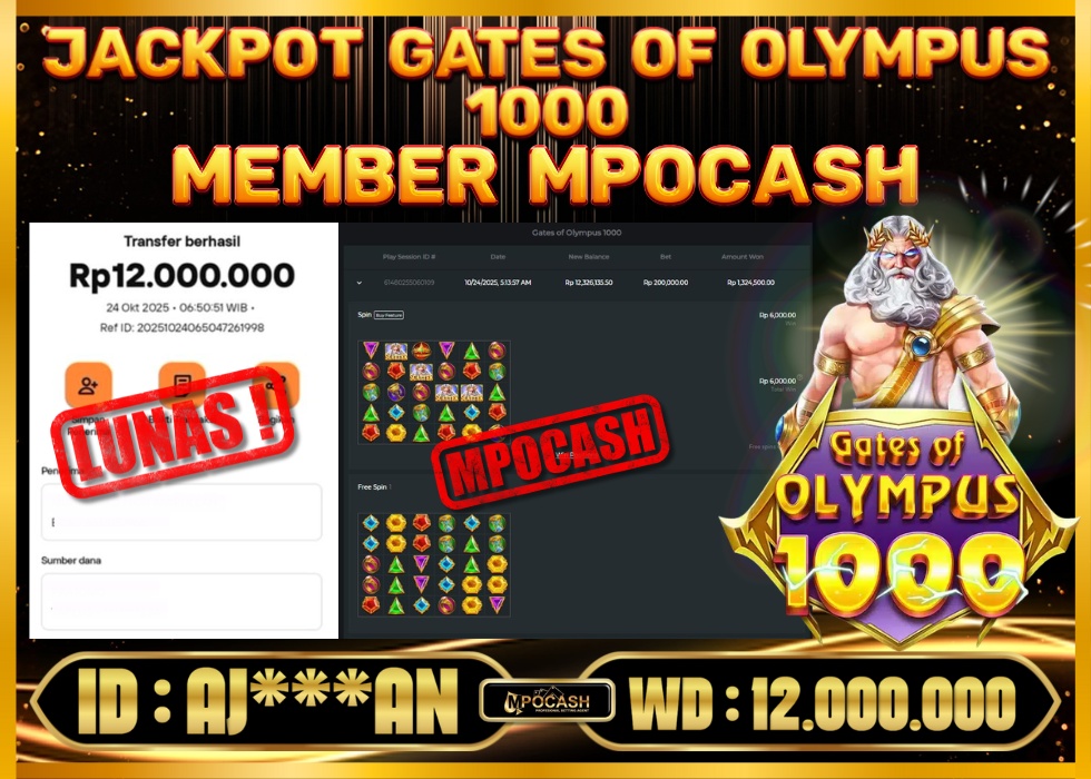 MPOCASH JACKPOT GATES OF OLYMPUS
